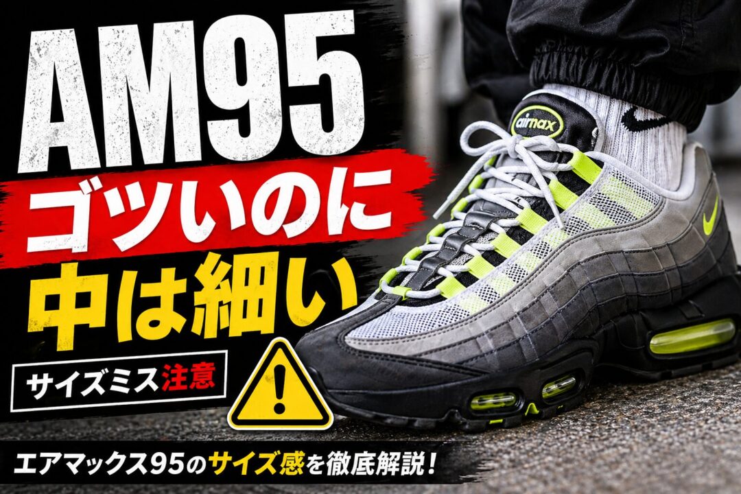エアマックス95 サイズ25㌢ エア マックス 95のサイズ感は？きつい？失敗しない選び方を初心者向け